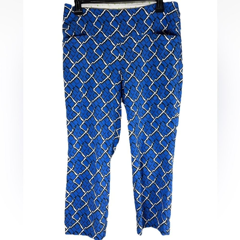 Swing Control Women's Golf Pants Size 10 Blue Master's Ankle Length Stretch